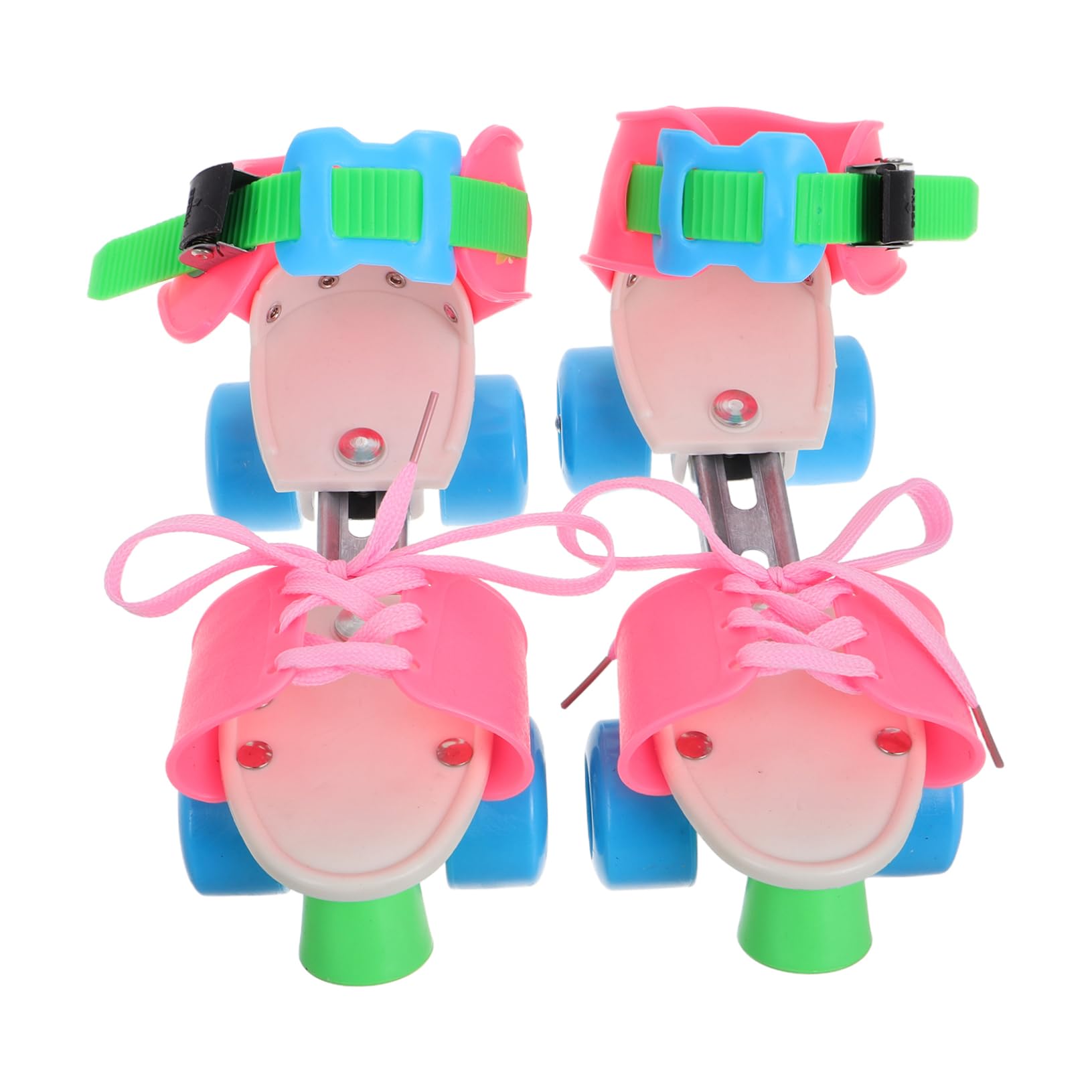 BESPORTBLE 1 Pair Kids Quad Skates Adjustable Toddler Roller Skates for Boys Girls Indoor/Outdoor with Stability Balance