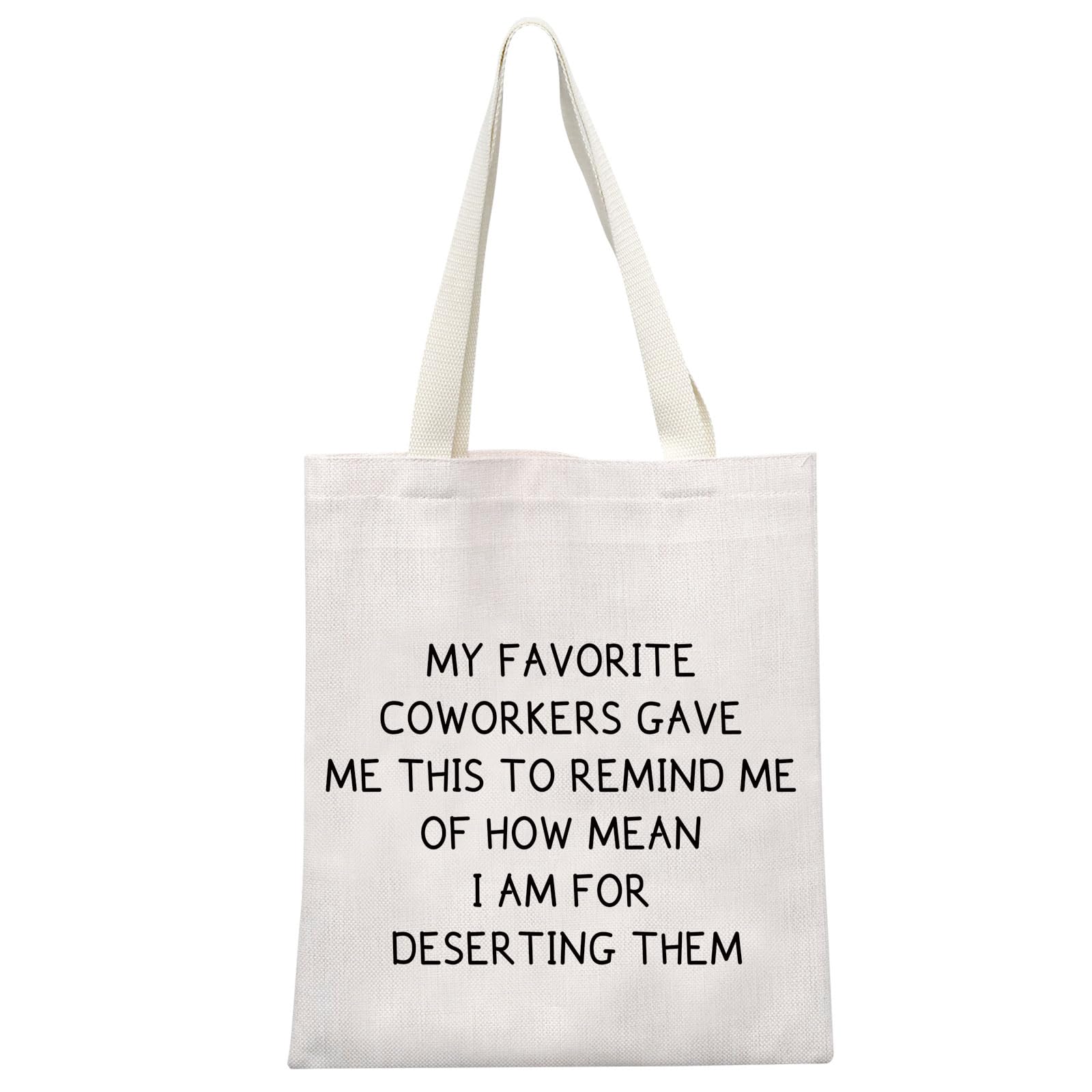 GJTIM Umzugsgeschenk für Arbeitskollegen, Freund, Abschiedsgeschenk für Kollegen, Abschiedsgeschenk, Ruhestandsgeschenk, Arbeit, Bestie, Make-up-Tasche, Favorite Coworkers Tote, Medium, Modern