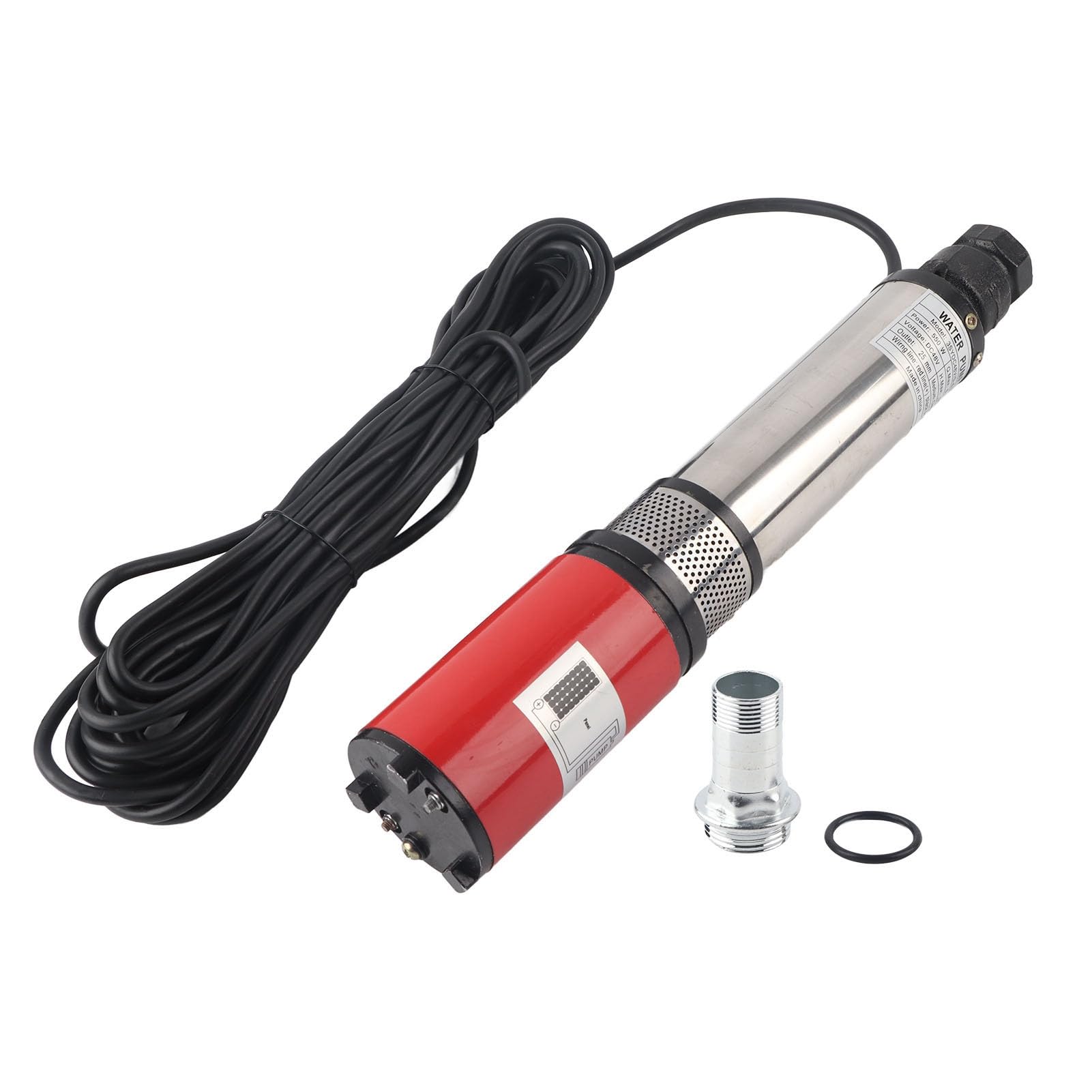 Bomba de agua solar de 48 V con motor de latón, altura de extracción de 55 m, caudal de 5 M3/hora para sistemas de riego y pozos profundos