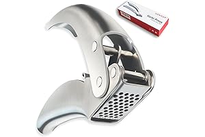 Premium Kuhn Rikon Garlic Press - Effortlessly Crush Garlic without Peeling