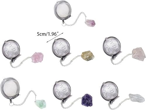 Miniatura 4 de Infusor de té Colador de té de acero inoxidable Malla fina Hoja suelta Té Steepers para té suelto Colgante de cristal Filtro de té Filtro de té para