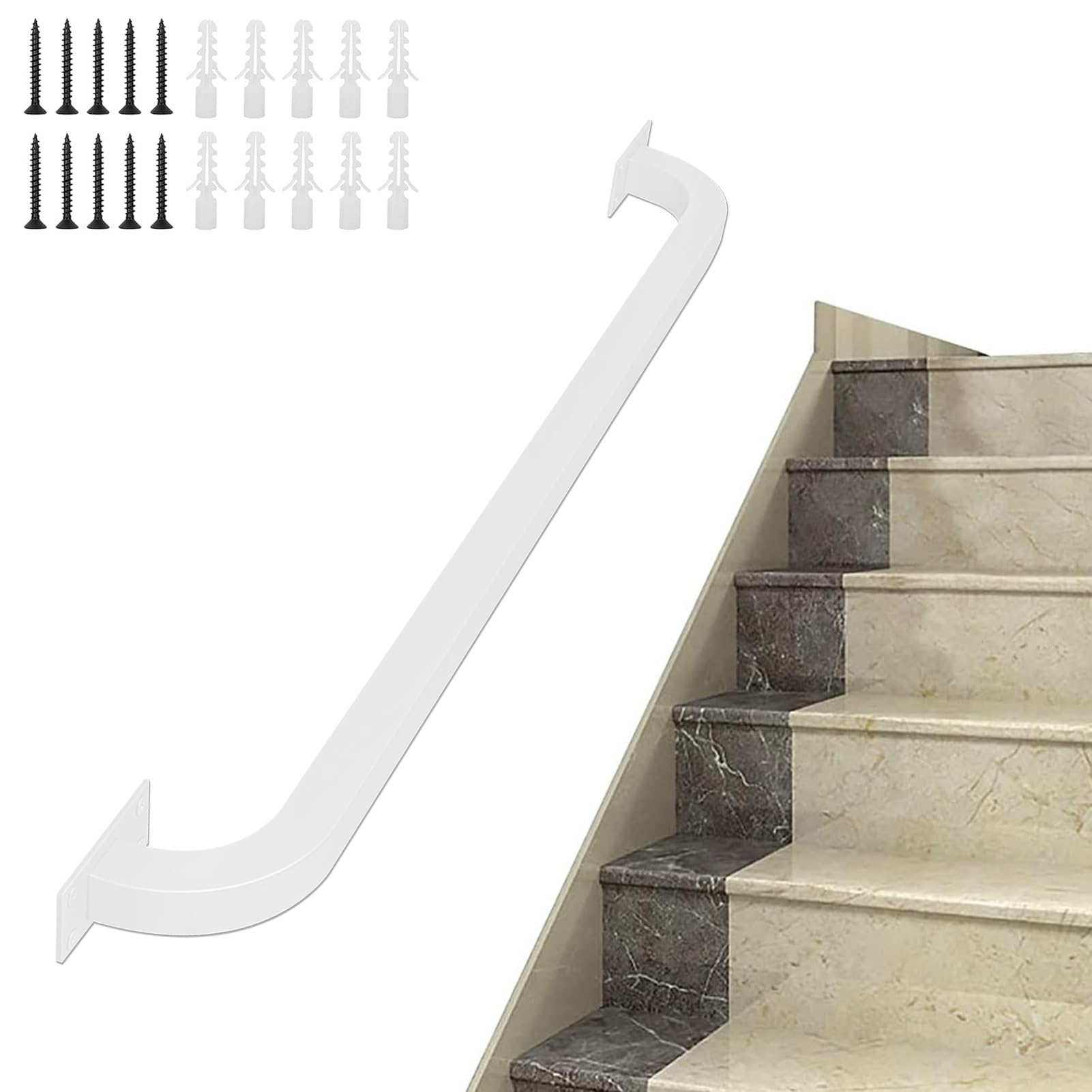 Barre d'appui antidérapante contre les marches glissantes en fer durable