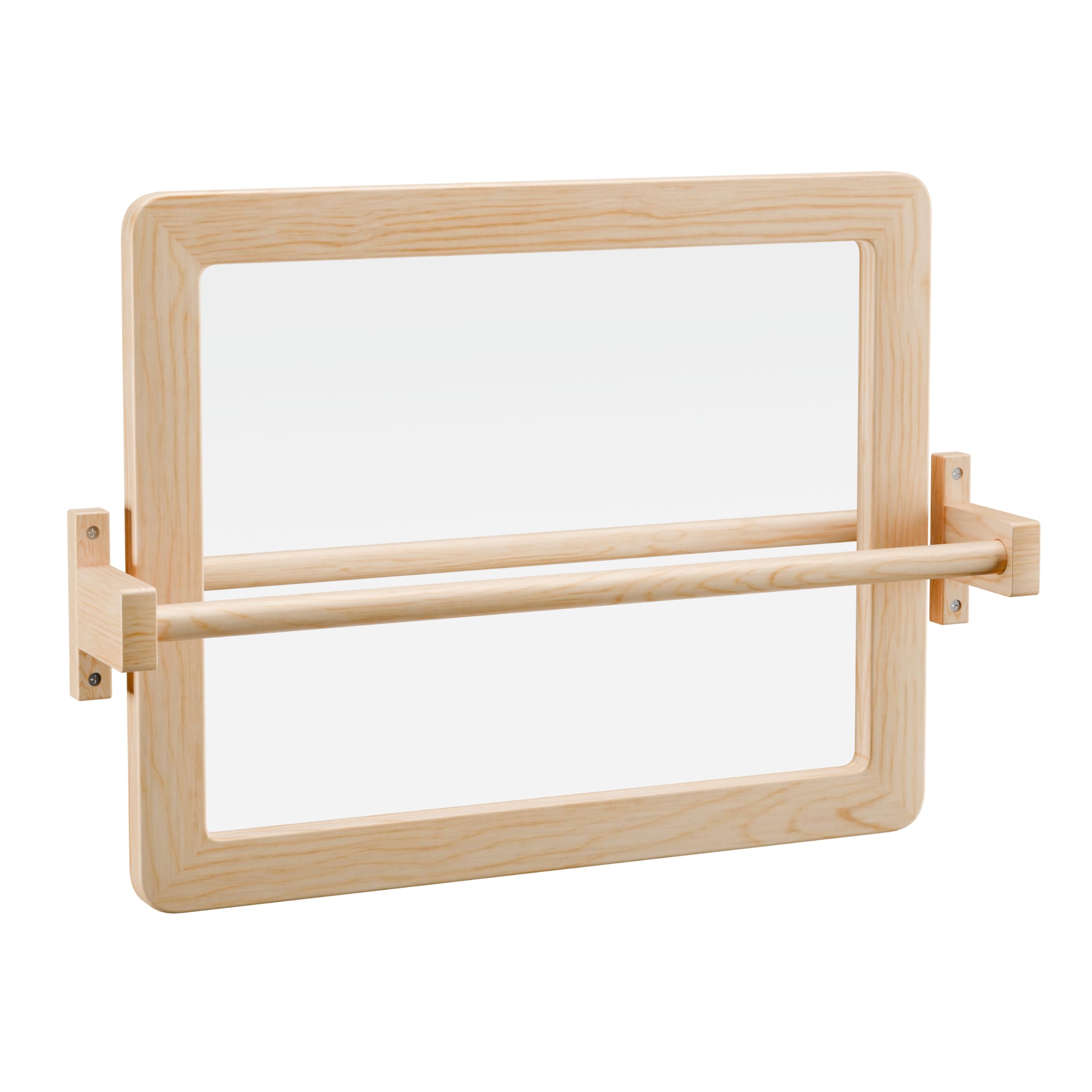 Ogears Montessori Baby Pull Up Bar, Montessori Small Mirror is Suitable for Babies Aged 6 to 18 Months, Infants Registry Item, 19.7 * 15.8 inches