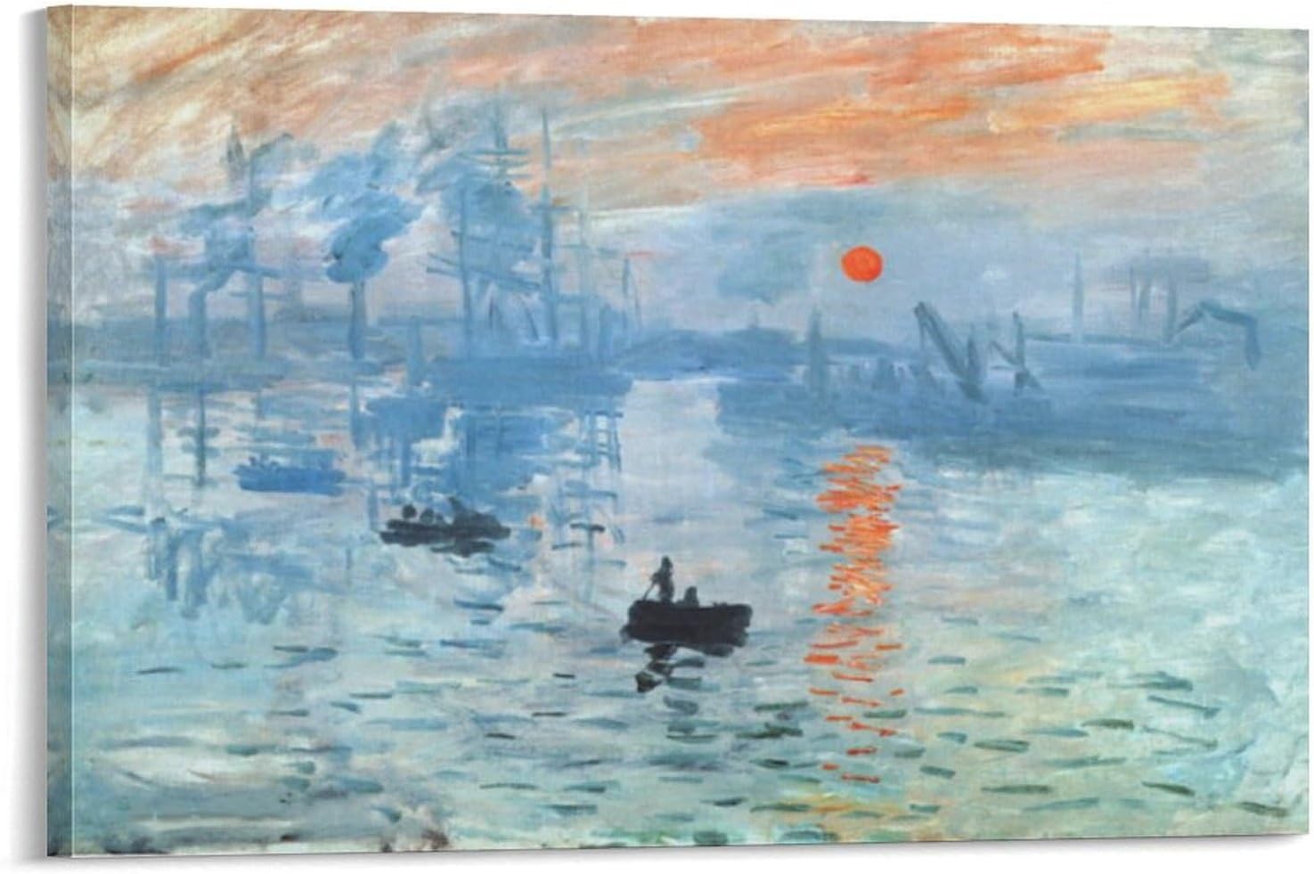 手書き油絵 クロード・モネ 印象 日の出 額付 絵画 インテリア 有名絵画 Amazon.co.jp: 絵画 世界の名画 印象：日の出 クロード・モネ 額入り