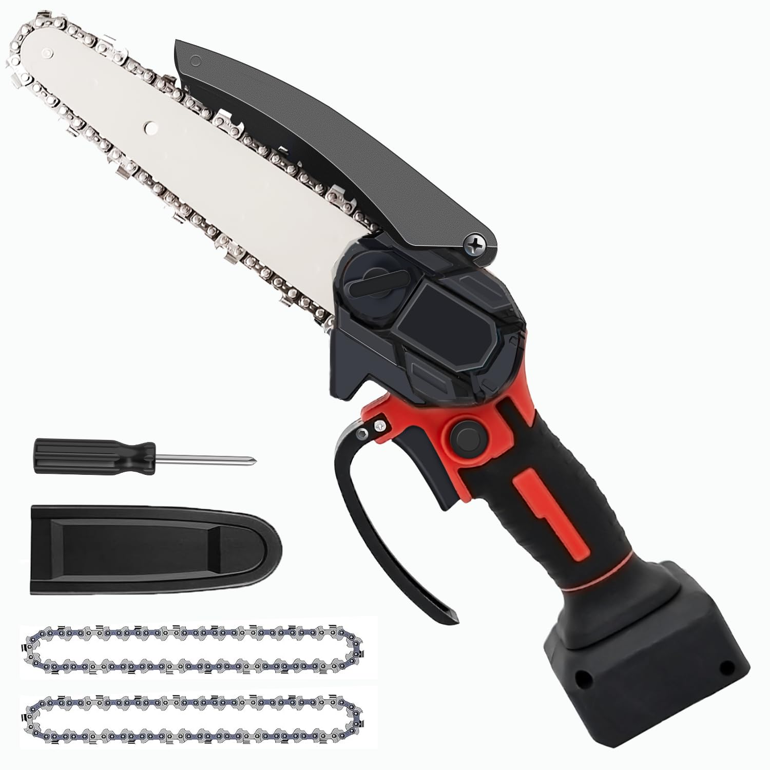 Mini piła łańcuchowa do gałęzi, 15 cm, do akumulatora Einhell 18 V, elektryczna piła łańcuchowa, ręczna piła łańcuchowa do prac ogrodowych, cięcia drewna i przycinania (bez akumulatora)