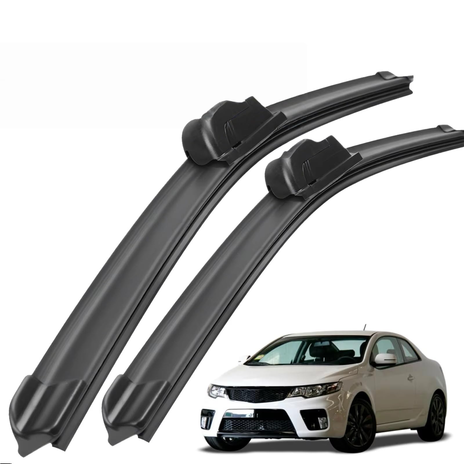 PAPEP Windscreen Wiper Blades for Kia Cerato Forte Koup TD 2008-2012 24"+20", Front Replacement Wipers OEM Quality Water Repellent Rubber Automotive Windshield
