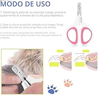 Vista 2 de OneCut Cortaúñas para mascotas, versión actualizada, cortaúñas para gatos y gatitos, cortaúñas profesional para mascotas, ideal para gatos, Rosa