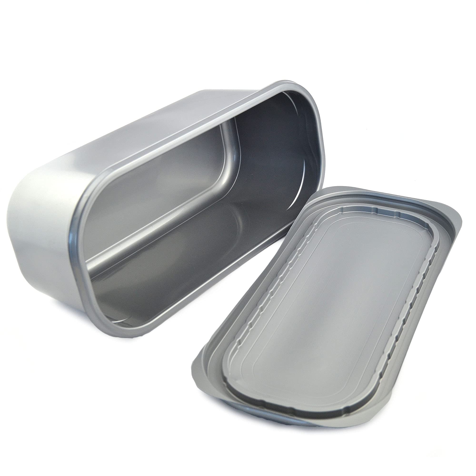 PZ 25 VASCHETTA LT 5 PER GELATO GRIGIA MISURE 348 X 158 X (H) 128 MM + COPERCHIO VASCHETTA PER ASPORTO GELATI ED ALIMENTI