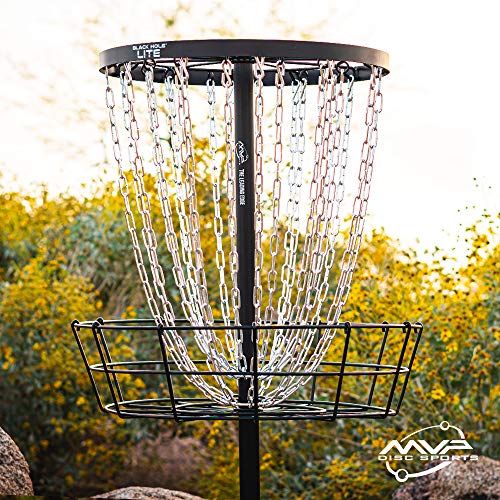 Image of MVP Disc Sports Black Hole Lite 24-Chain Disc Golf Basket Target