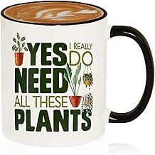 Plant Lover Gifts Gardening Gifts for Women Plant Mom Plant Lady Coffee Mug Plant Gifts for Plant Lovers Yes I Really Do Need All These Plants Gardner Gift 11oz Plant Mug Plant Gifts Coffee Mugs…