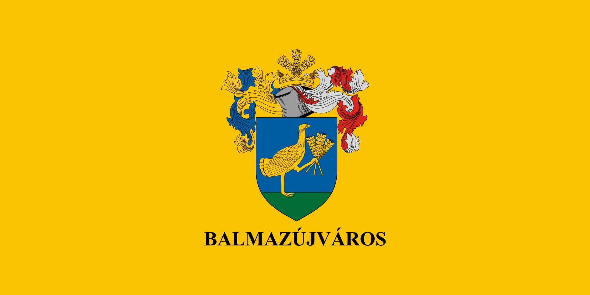 Drapeau Balmazújváros drapeau paysage grand format horizontal extérieur