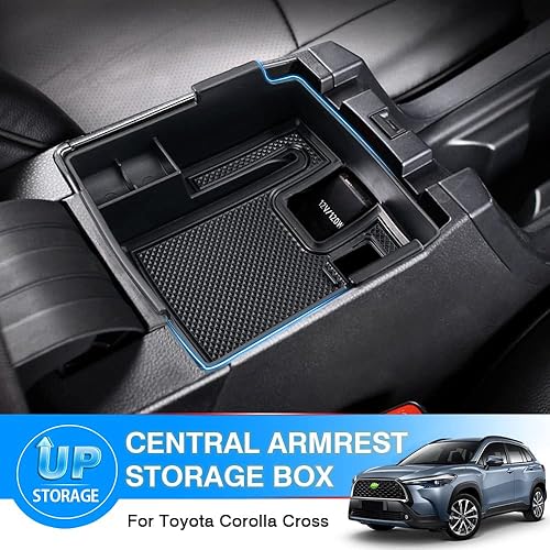Miniatura 2 de Karltys Compatible con organizador de consola central Toyota Corolla Cross 2022 2023 2024 Accesorios (no para Corolla), bandeja de consola central