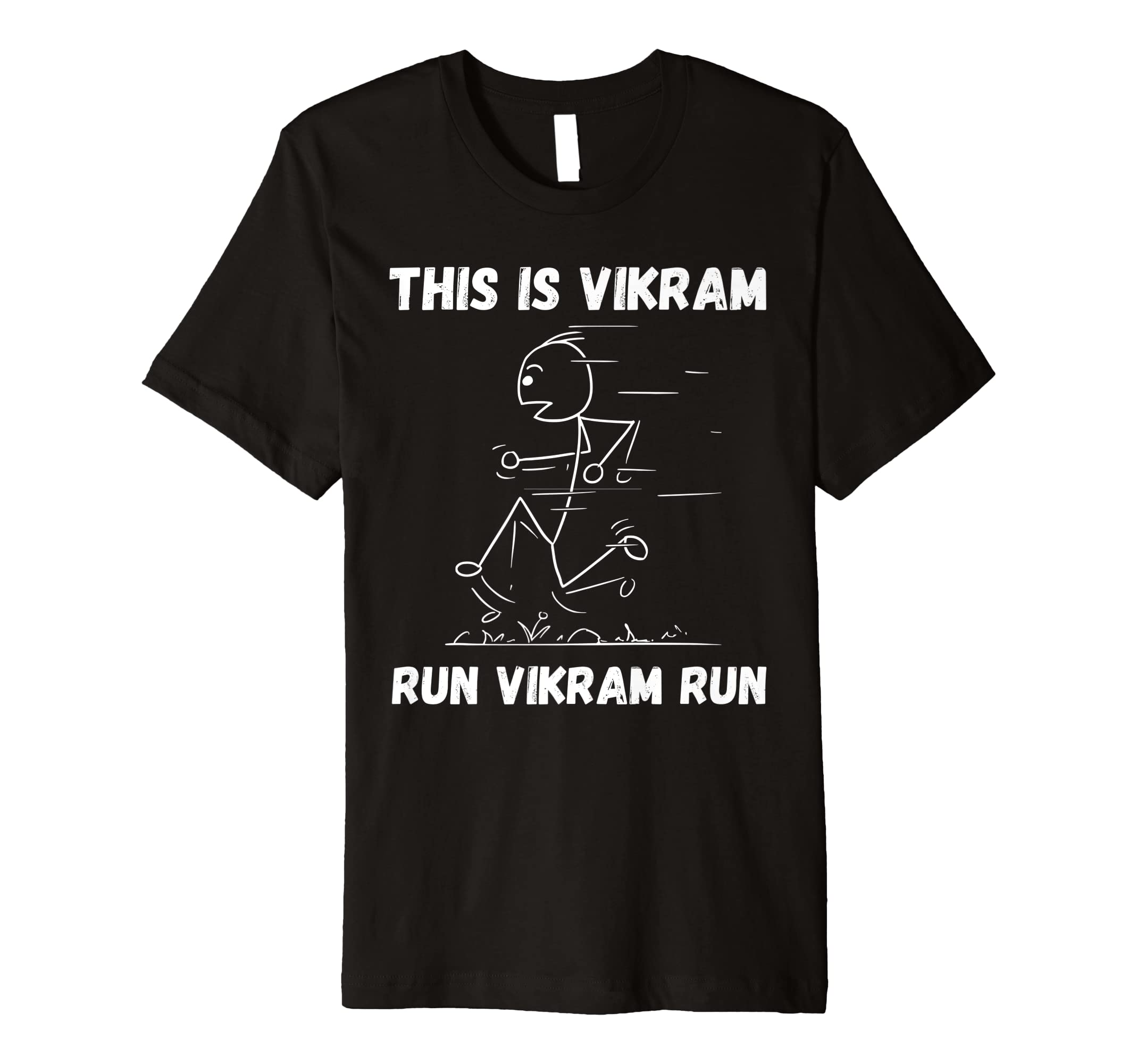 This is Vikram Run Vikram Run Personalized Name Funny Track Premium T-Shirt