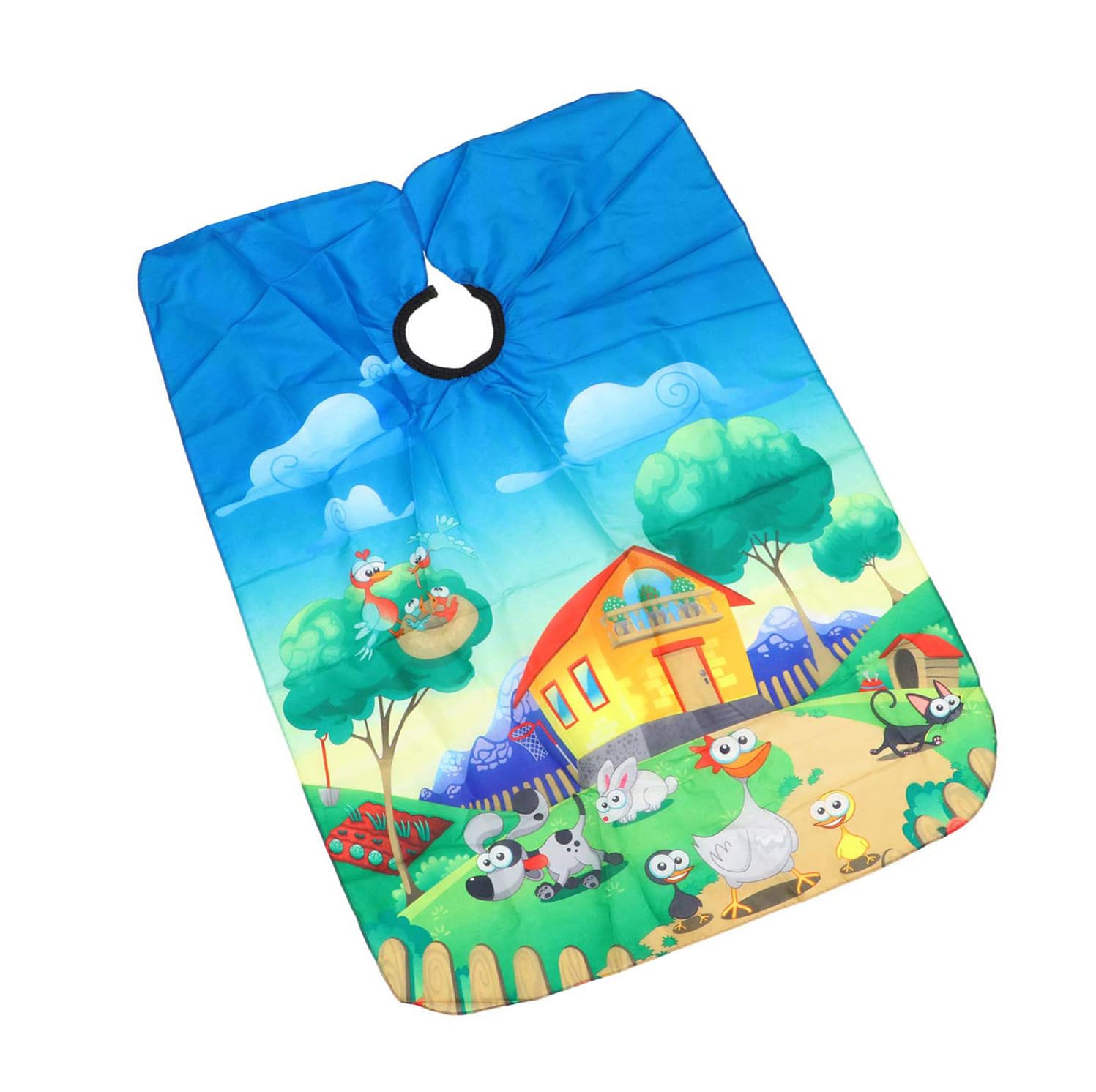 Capa de Peluqueria de Niños,Delantal de Peluquería Infantil,Delantal de Barbero impermeable,Capa de Peluquería,capa de salón de champú(estilo de patrón animal)