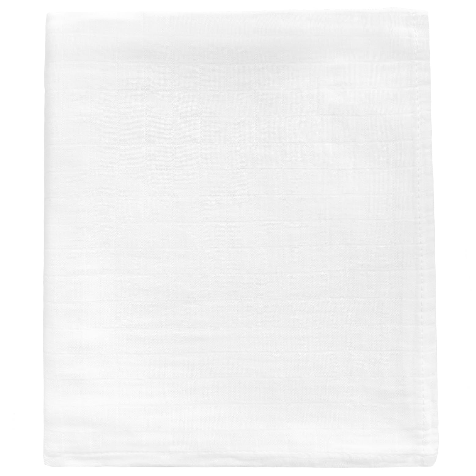 Muslin Newborn Baby Swaddle Blanket 43.5 x 47 inches(110x120cm) Unisex Swaddling Wrap Soft Silky Muslin Swaddle Blankets Neutral Receiving Blanket for
