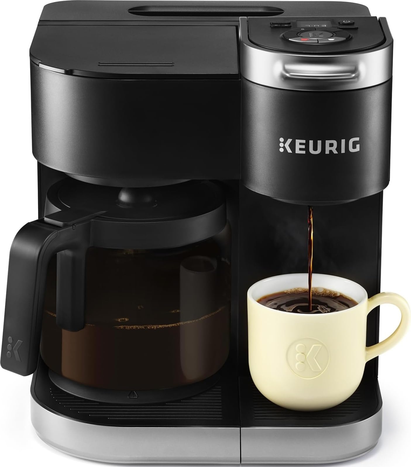 Keurig K-Duo Single Serve K-Cup Pod & Carafe Coffee Maker with Multiple Brew Sizes 60oz Removable Reservoir Programmable Auto Brew Carafe Black | Multiple Brew Sizes Removable Reservoir Progr product thumbnail 3
