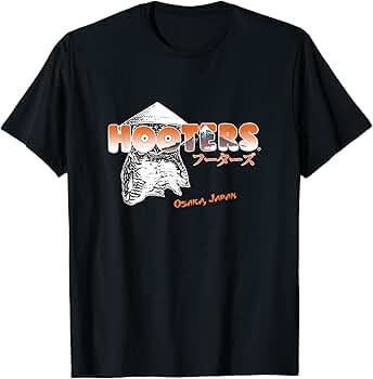 Amazon.com: Hooters Osaka, Japan T-Shirt : Clothing, Shoes