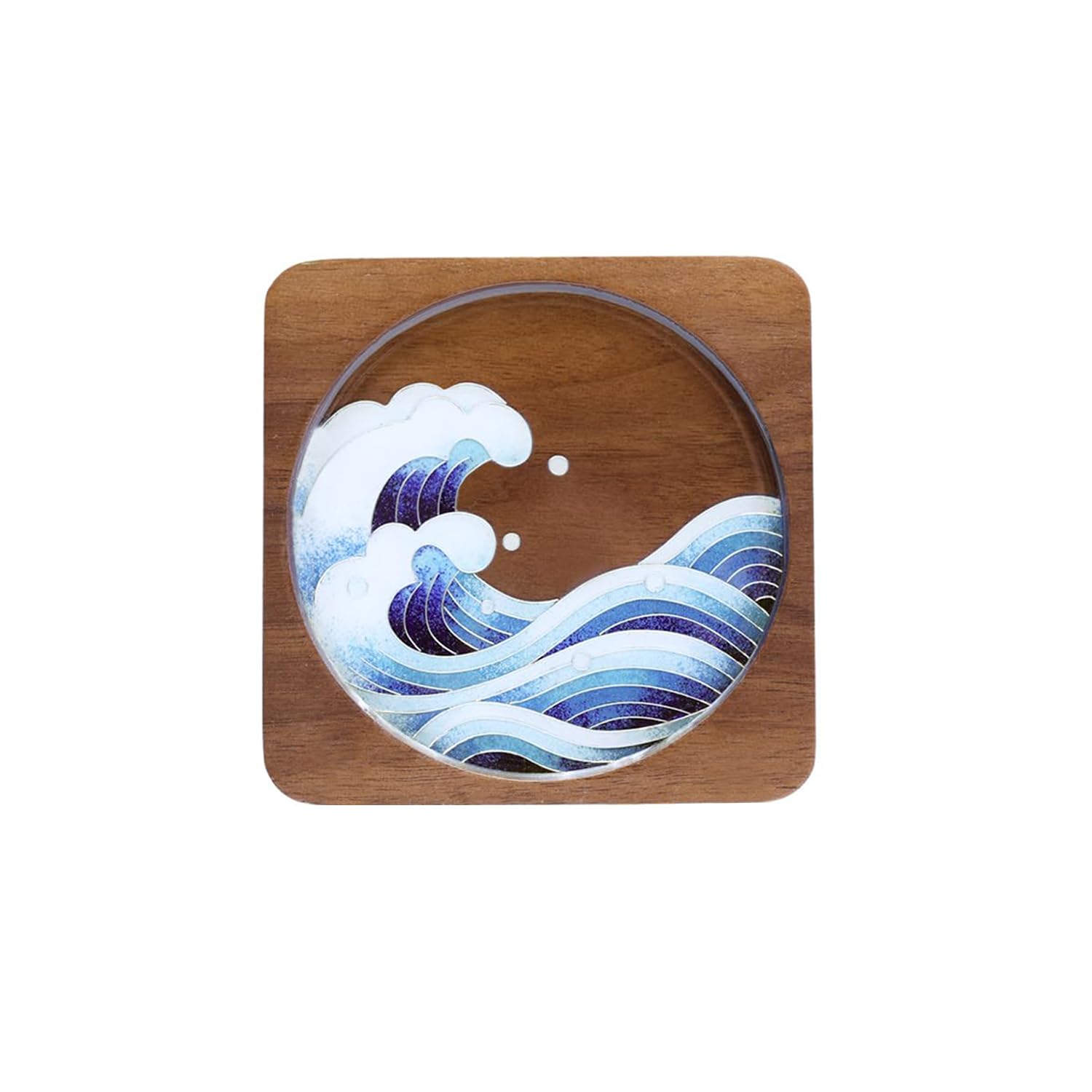 Magicaldiy Waves Design Filigree Enamels Painting DIY Coaster, Enamel Art Projects Materials Tools Package, DIY Coaster Craft for Adults