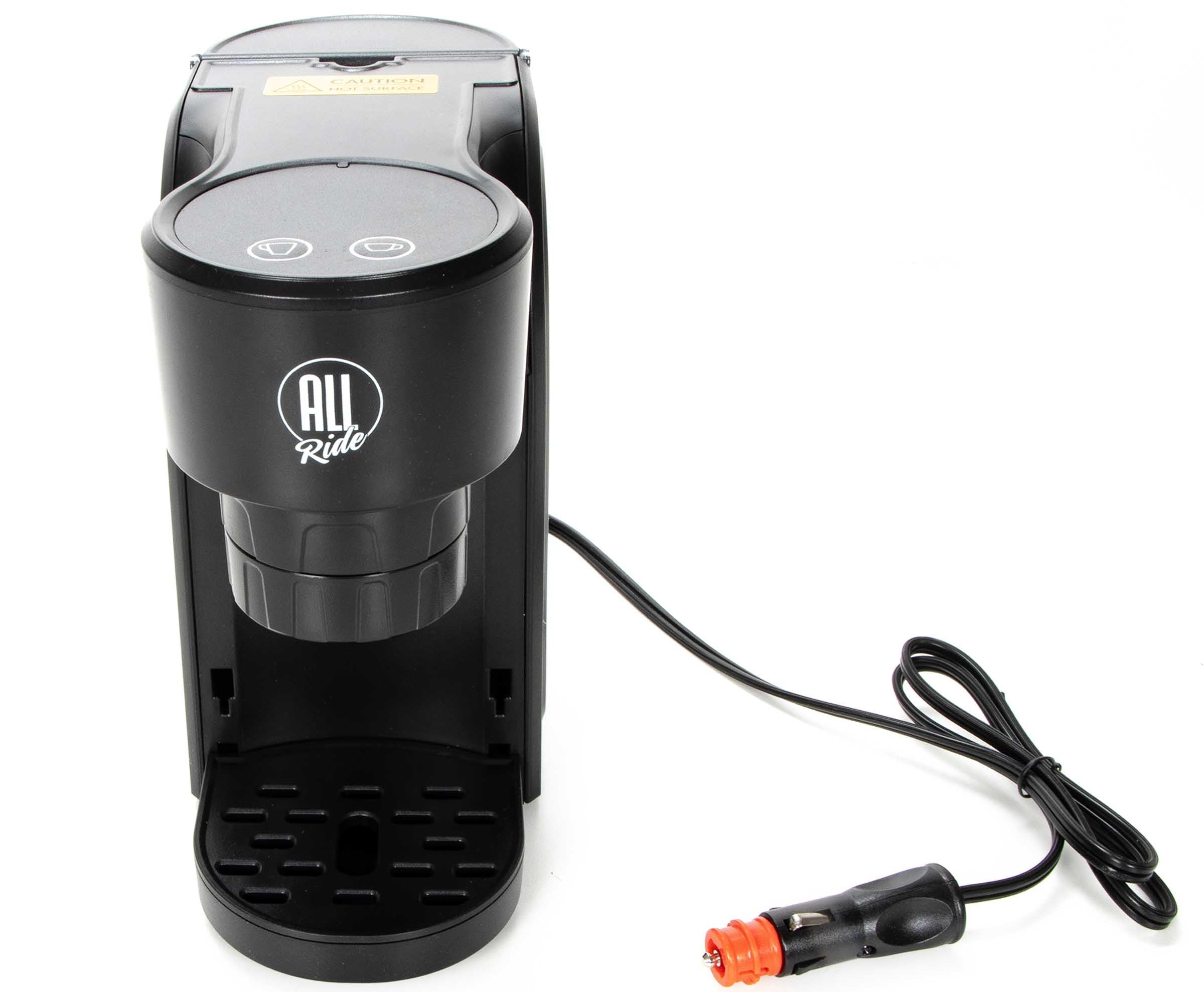 All Ride Macchina per caffè a capsule per camion, 24 V/300 Watt, macchina a capsule di caffè con pulsanti con sensore LED, dimensioni della tazza, volume del serbatoio dell'acqua massimo 0,55 l