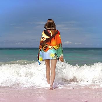 クリームソーダピンクドラゴンビーチタオル クリームソーダピンクドラゴンビーチタオル