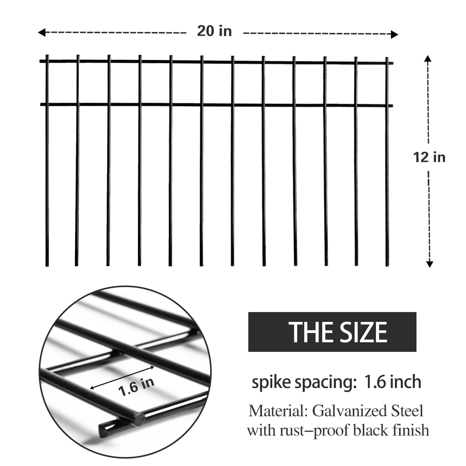 Buy No Dig Small/Medium Animal Barrier Fence 20x12inch Underground