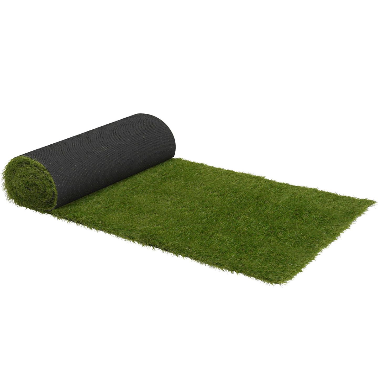 IDMarket - Gazon synthétique artificiel 1x10 M 40 mm d'épaisseur pour jardin et balcon