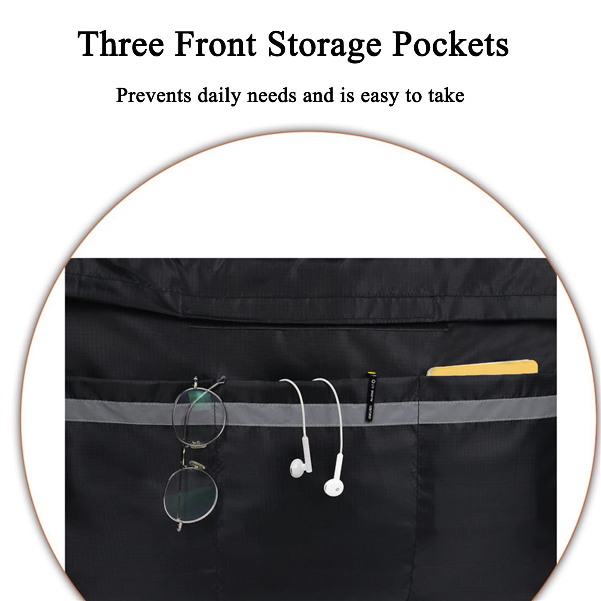 Organizador de Bolsas para andadores, Bolsa de Accesorios Impermeable con Tira Reflectante y Gran Capacidad Universal para andadores, Scooters o andadores con Ruedas