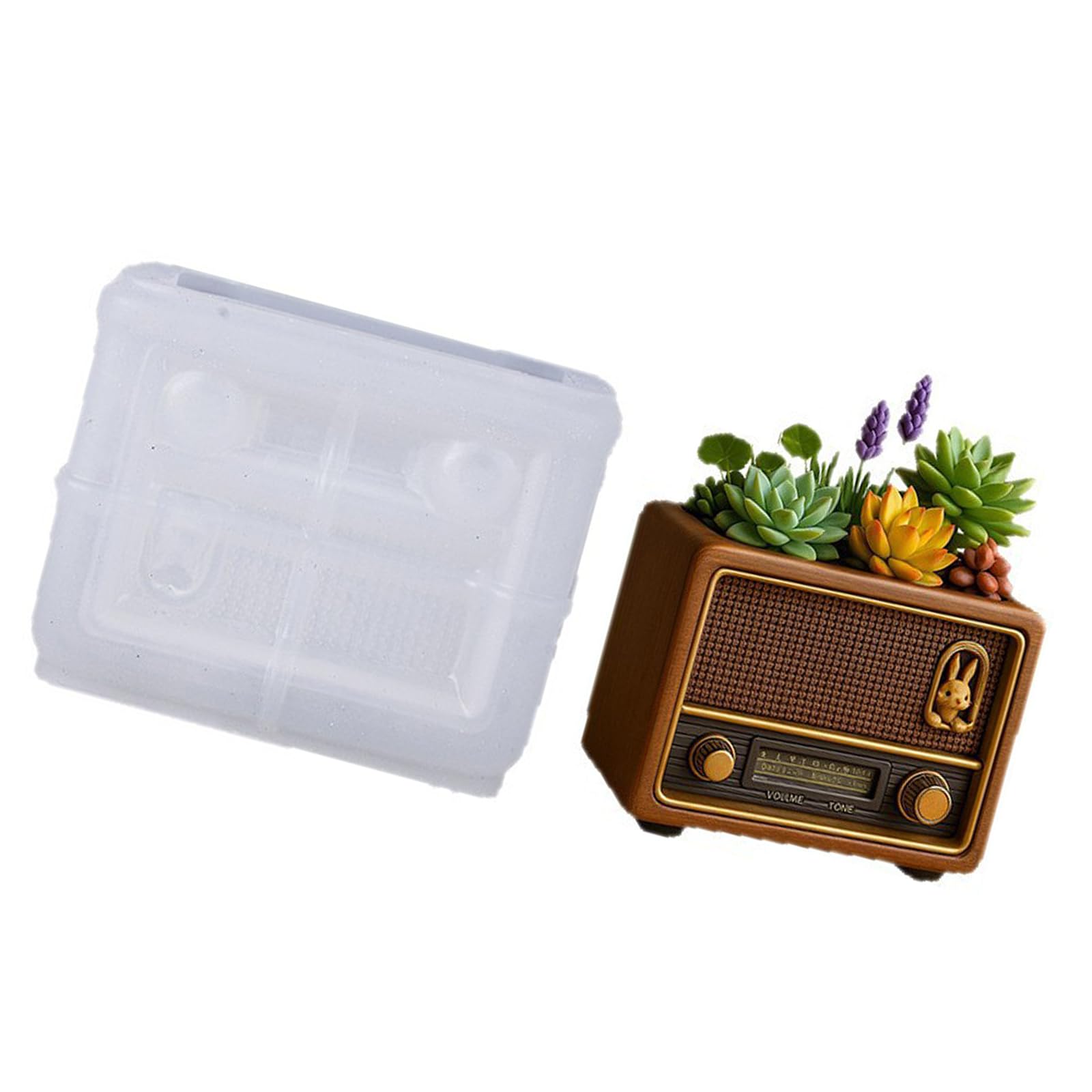 HZBB Sturdy Silicone for Crafting Stylish Radio Shaped Cups Making