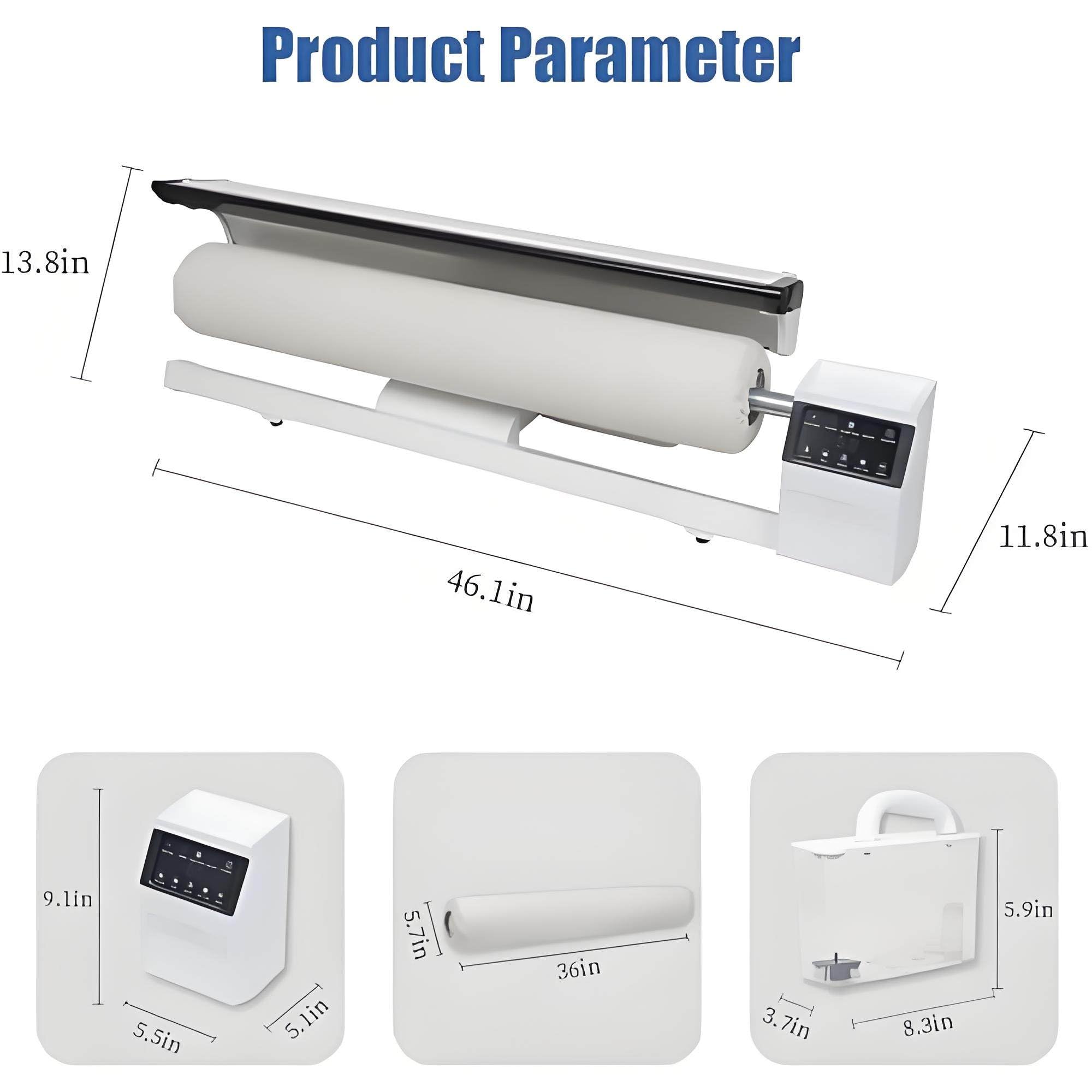 Presse à vapeur rotative commerciale pour repassage continu des draps de lit et textiles plats