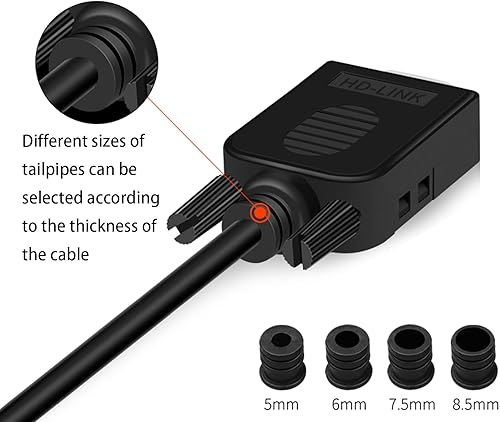 Miniatura 6 de 10 adaptadores seriales DB9 hembra sin soldadura RS232 D-SUB, 0.630 in más delgado 9Pin terminal de puerto sin soldadura placa de ruptura a presión