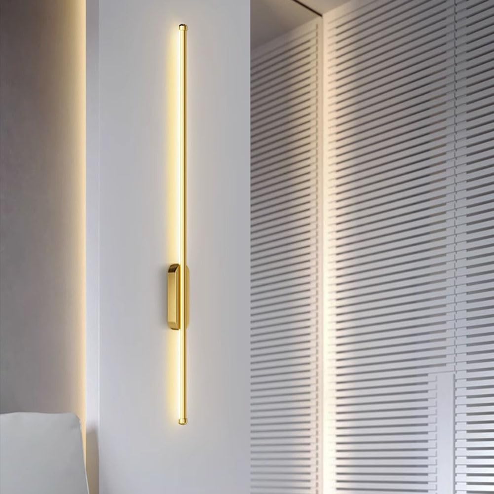 LOGT Akku Wandleuchte 80cm - Kabellose LED Lampe Mit Fernbedienung