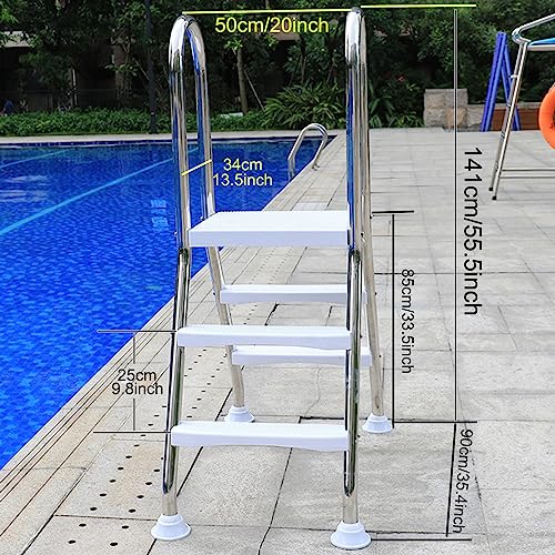 Escalera para piscina de acero inoxidable 2 pasos miniatura 6