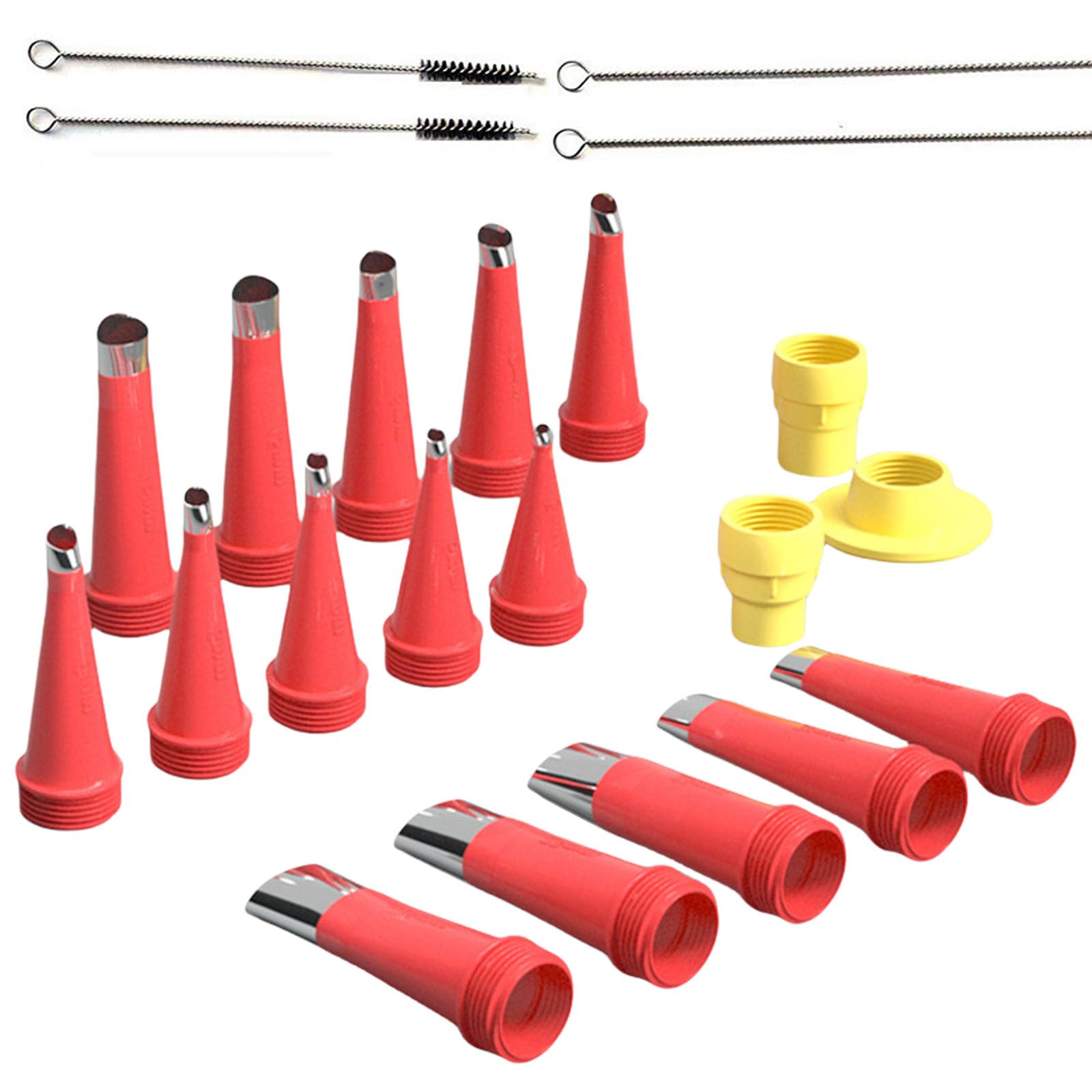 Newft A Caulk Finisher Kits Caulk Extension Nozzles Stainless Steel Sealant Nozzle Pplicator Nozzle For Window Home Use Caulking Nozzles Tip With Connection Base