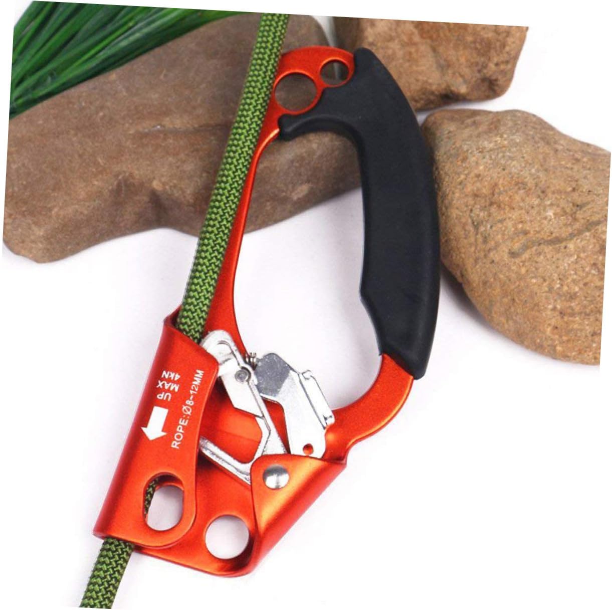 Yardwe Right-Handed Climbing Handheld Riser Clamp 8-12mm Diameter Rope Mountaineering Equipment Ergonomic Design for Safety