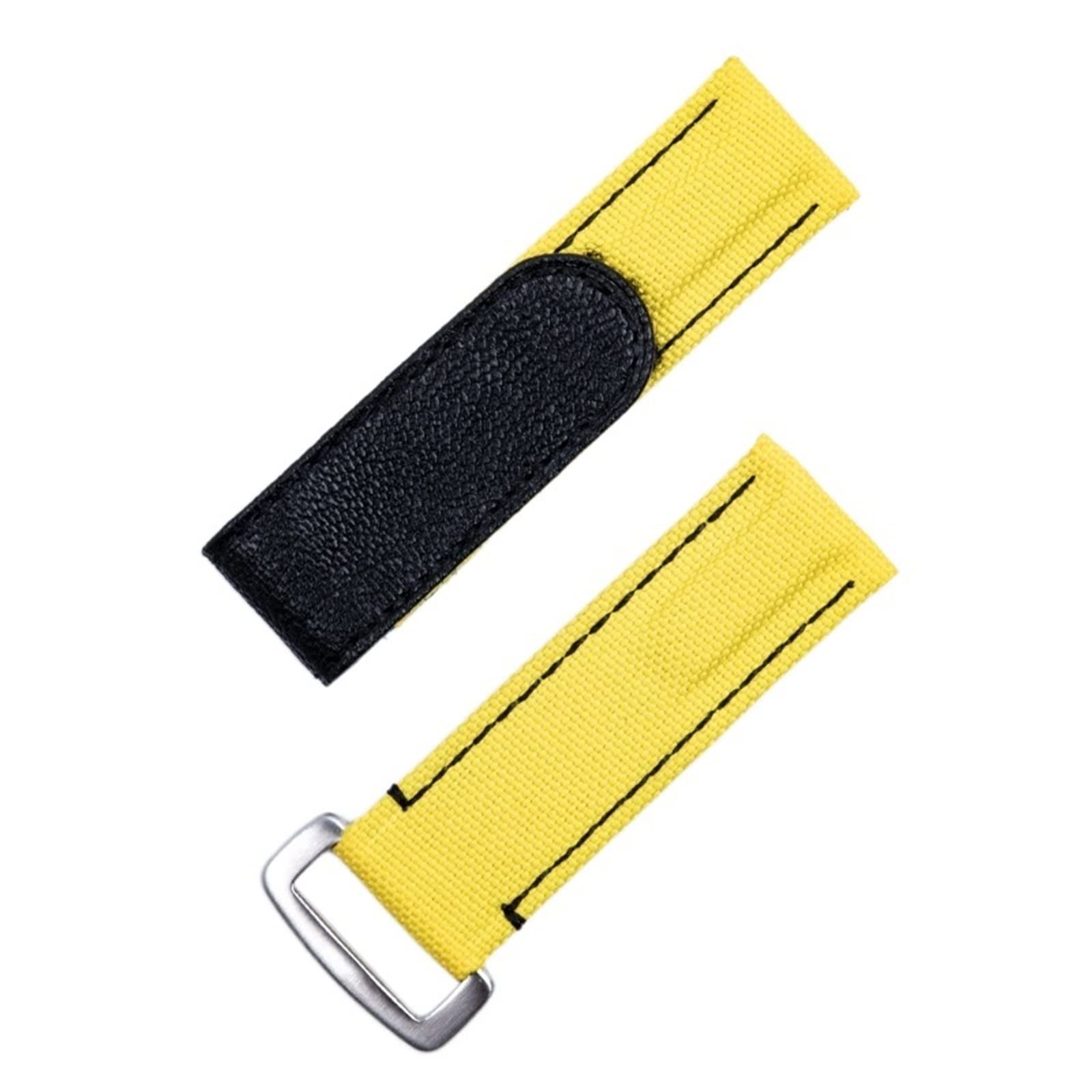 Bracelet montre 20mm cuir nylon résistant pour éviter les rayures de métaux