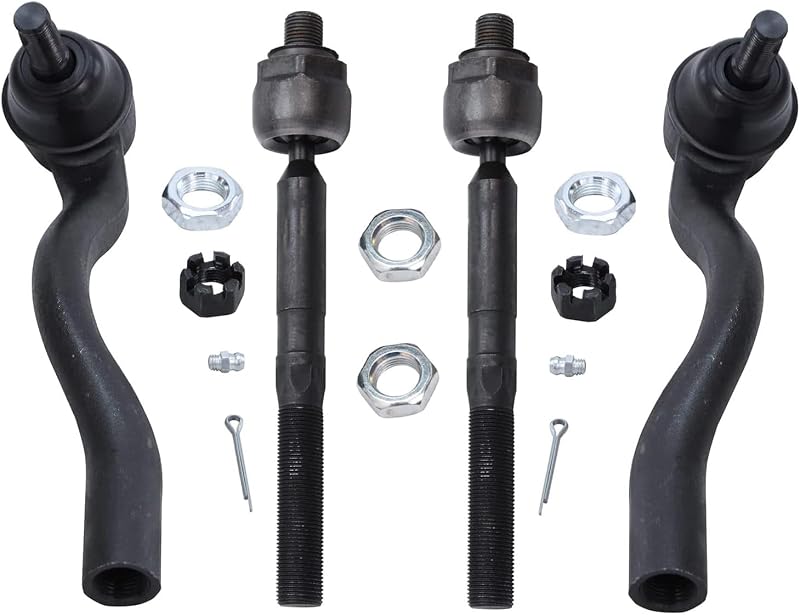 Kit de terminais de direção dianteiros Detroit Axle para Dodge Durango e Jeep Grand Cherokee 2011–2015 – 4 peças