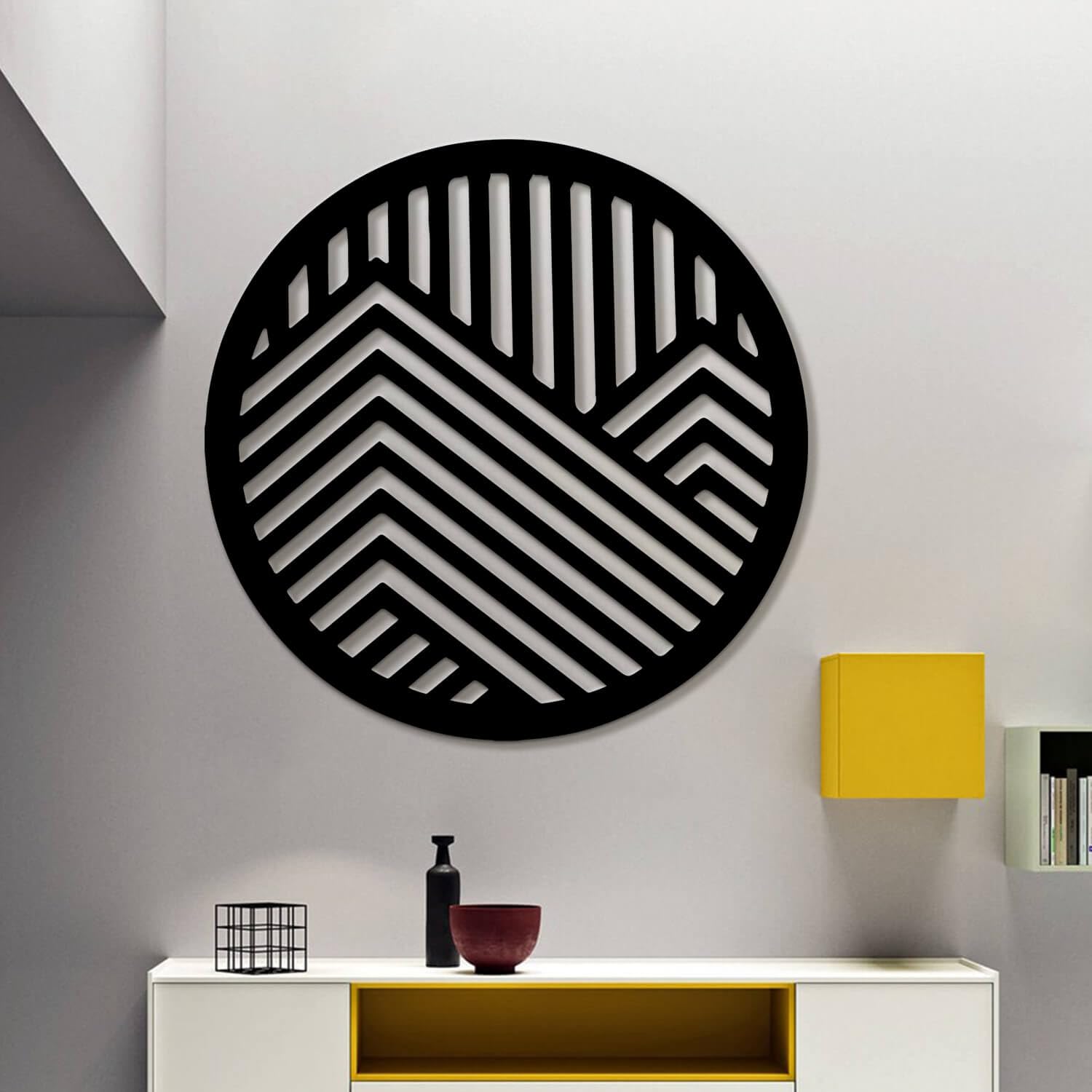Tableau Métal Style Montagne : Créez une Ambiance Apaisante et Chic dans la Maison
