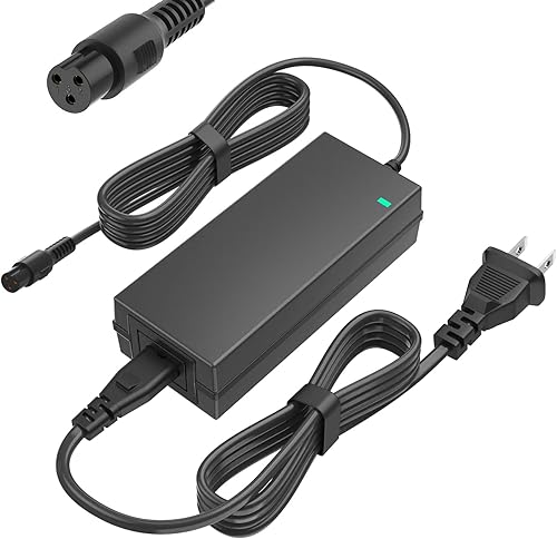 Adaptador de Corriente Certificado SGS 42V 2A Powerfast Conector de 3 Clavijas para 36V Sports Mod y Pocket Mod Batería de Litio 10S, Reemplazo de