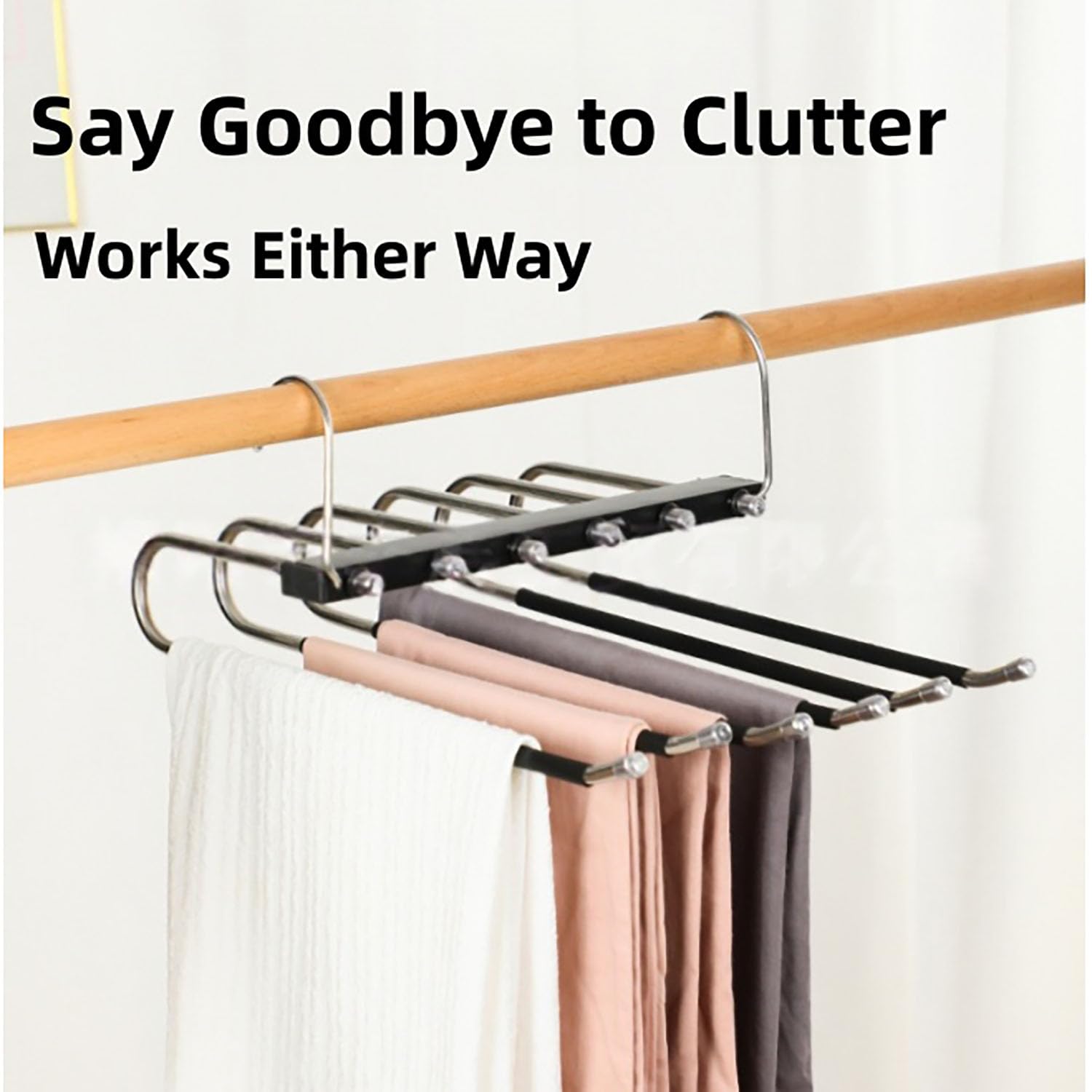 Magic Multilayer Pants Hangers Space Saving, Space Saving