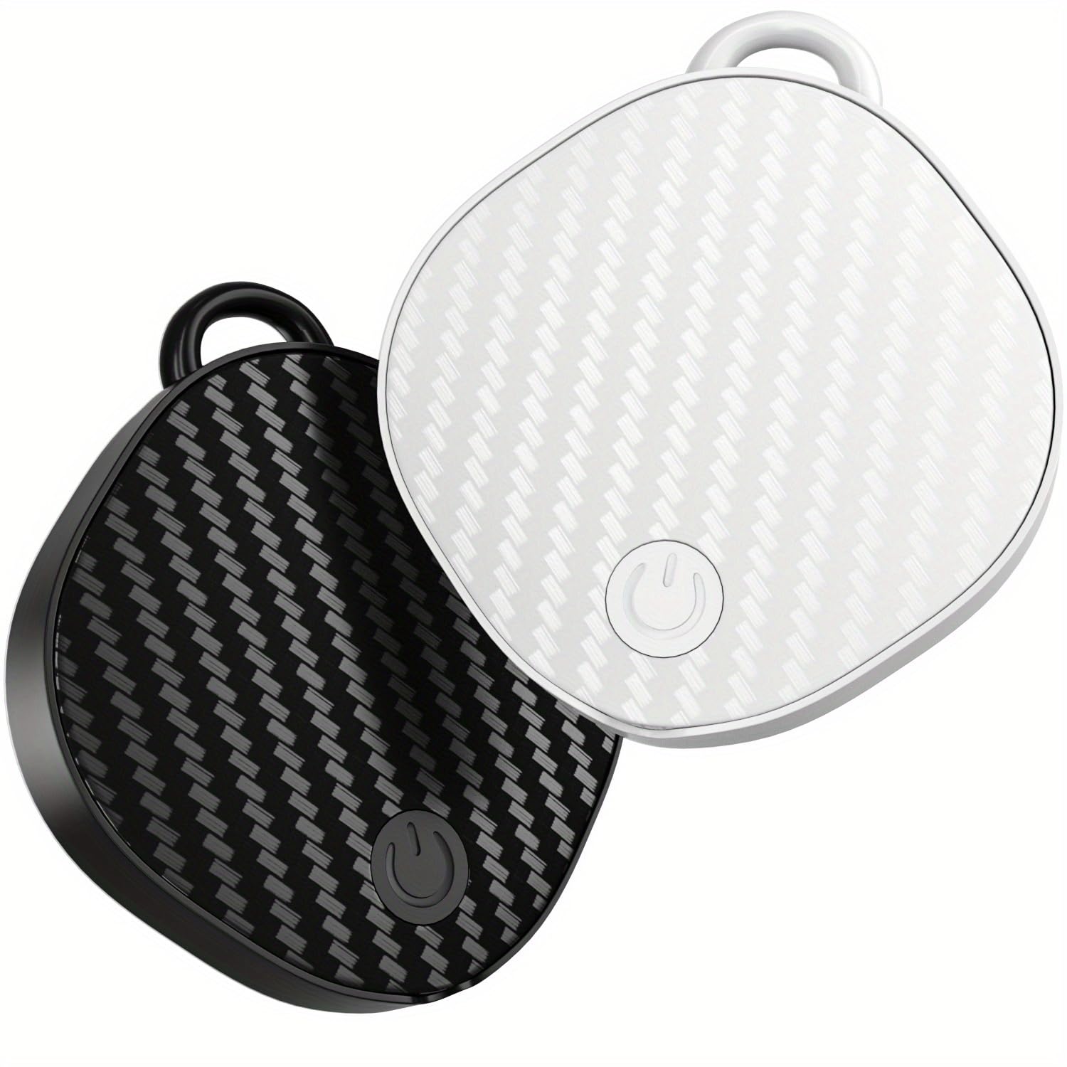 Chiheng tag (Set of 2) smart tag Apple “Find My” compatible (iOS devices only) Airtag tracker,ultra light weight good for elderly hang it on your phone/bag/keys/luggage/pet collar & More, Black/White