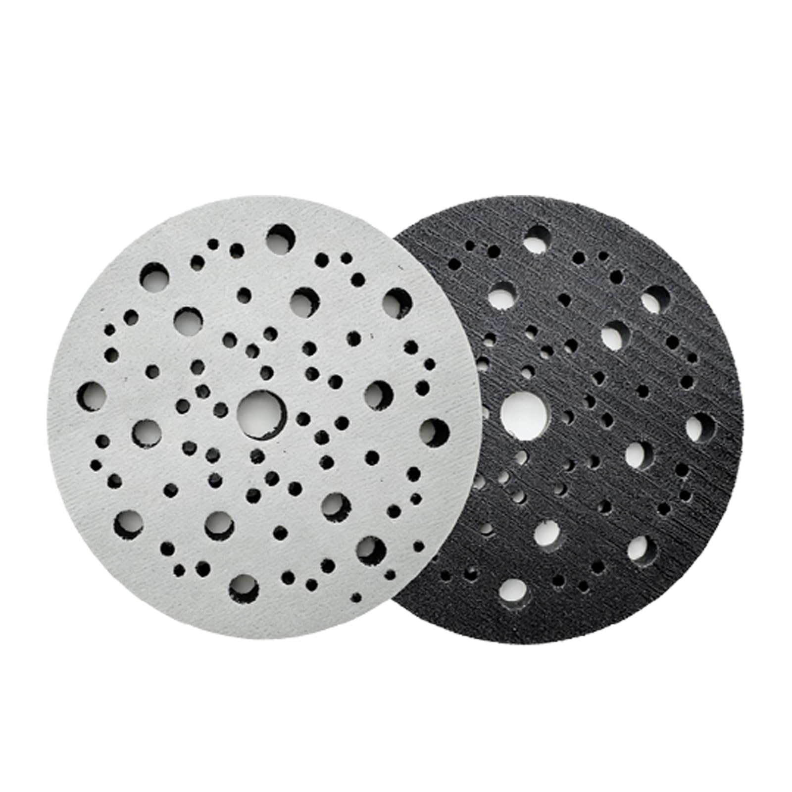 Soomuct 2PCS Sander Pads, 150mm 70 Hole Professional Interface Pad for Mirka CEROS DEROS, 6-Inch Medium-Density Hook-and-Loop Random Orbital Polisher Impact-Resistant Backing Pad Cushioning Protective