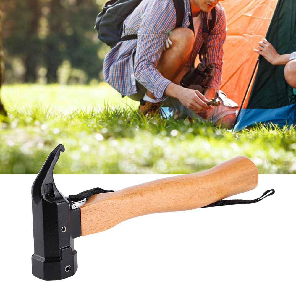 Garra de Martillo, Martillo de uñas Multifuncional de Acero al Carbono con Mango de Madera, Herramientas de reparación Manual