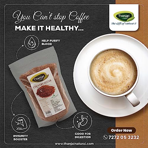 Image of Thanjai Natural 5kg Sugarcane Jaggery Powder /Country Brown Sugar /Naatu Sakkarai / - Organically Processed 100% Natural