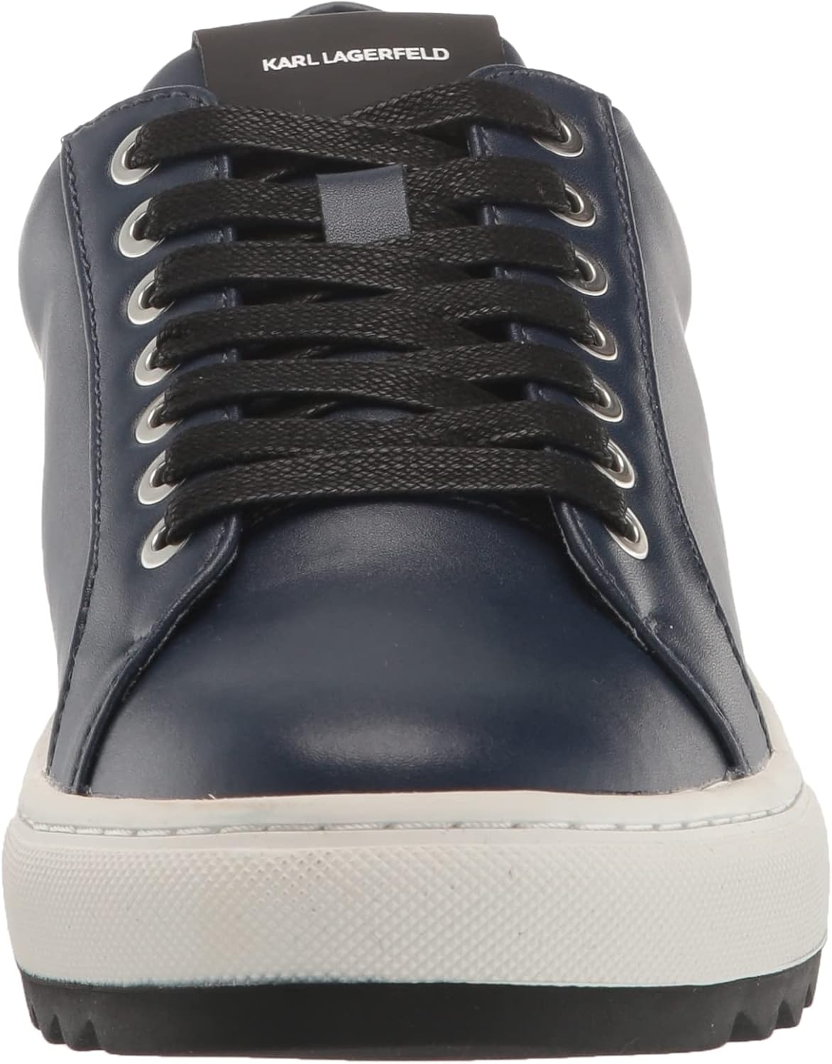 Karl Lagerfeld Mens Leather Two Tone Sole Sneaker - Image 2