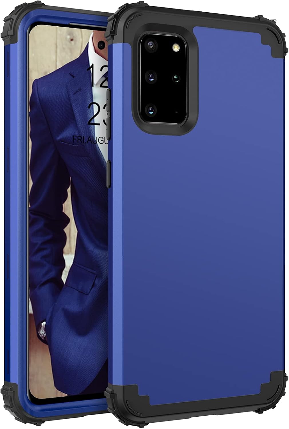 BENTOBEN Galaxy S20 Plus Case, Phone Case Samsung S20 Plus, Heavy Duty 3 in 1 Full Body Rugged Shockproof Hybrid Hard PC Soft Rubber Bumper Drop Protective Girls Women Boy S20 Plus Cover,Blue