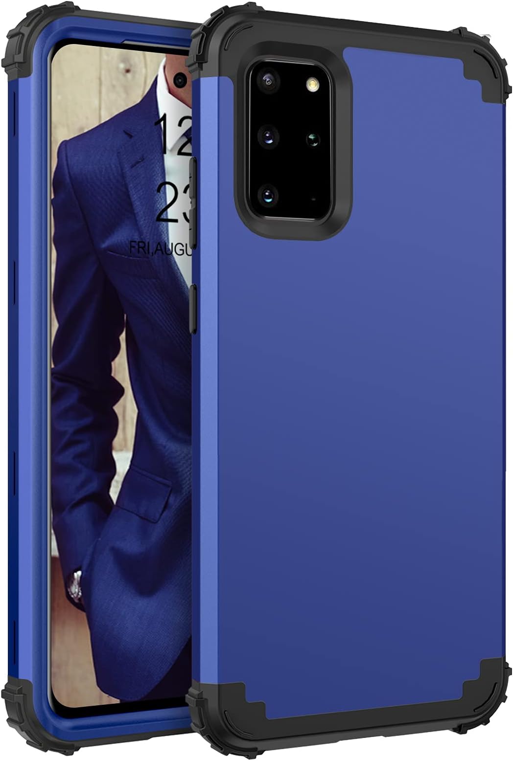 BENTOBEN Galaxy S20 Plus Case, Phone Case Samsung S20 Plus, Heavy Duty 3 in 1 Full Body Rugged Shockproof Hybrid Hard PC Soft Rubber Bumper Drop Protective Girls Women Boy S20 Plus Cover,Blue