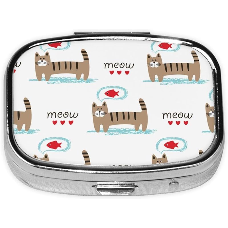 ピルケース かわいい 猫柄 薬ケース 薬入れ ガムケース 携帯薬箱 ピルボックス 小物入れ 収納ケース 薬ストレージ 薬箱 ボックス 小分け ドラッグ箱 密閉 小型 薄型 小物収納 旅行 出張 携帯便利 男女兼用 Pio9jxbklz ドラッグストア Bigskydermatology Com