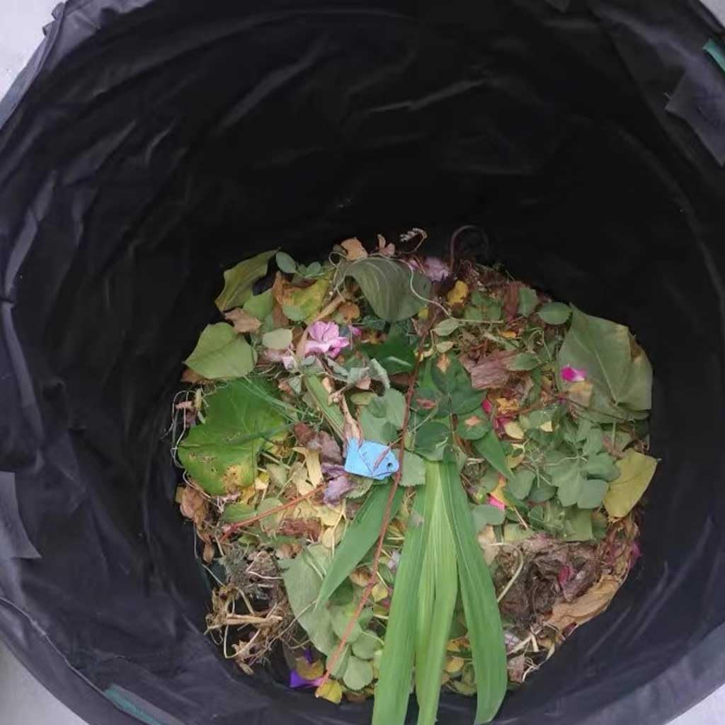 Sacco per rifiuti da Giardino Pop-up, Panno Impermeabile Oxford, autoportante, Verde, 165 l,dei Rifiuti Sacchetti per Il Riciclaggio di Detriti di Foglie da Campeggio 56 x 68 cm