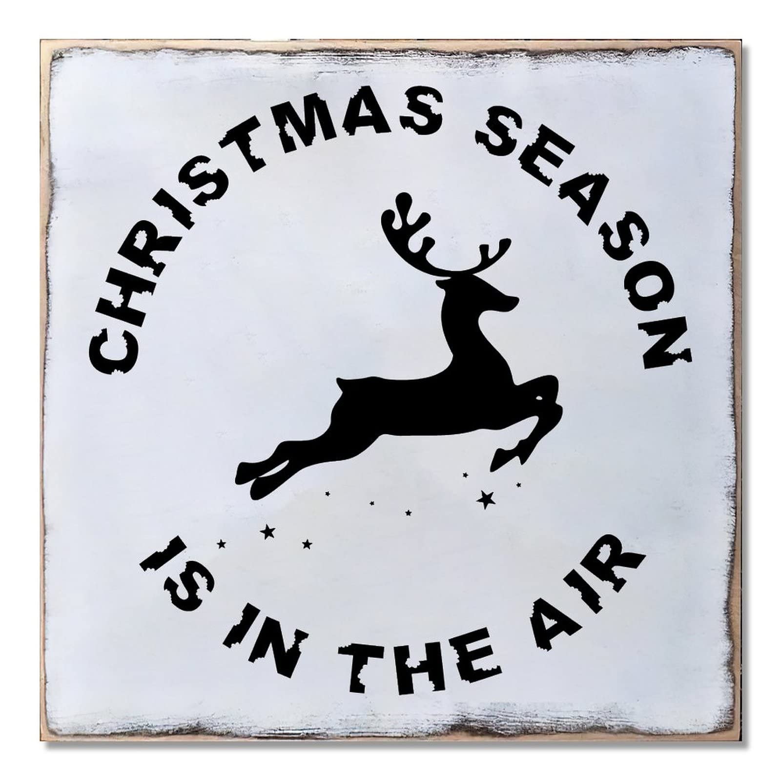 Plaque de Noël en bois à suspendre cadeau idéal pour maison