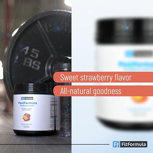 Miniatura 3 de PostFormula - Bebida de recuperación después del entrenamiento - Bebida hidratante con sabor a fresa después del entrenamiento llena de vitaminas
